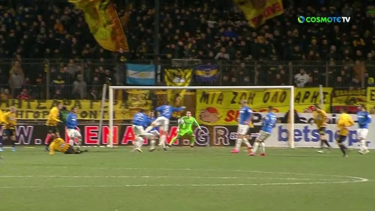 Aris Requests a penalty (50') - Aris vs Atromitos 06.02.2020