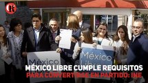 México Libre cumple requisitos para convertirse en partido: INE