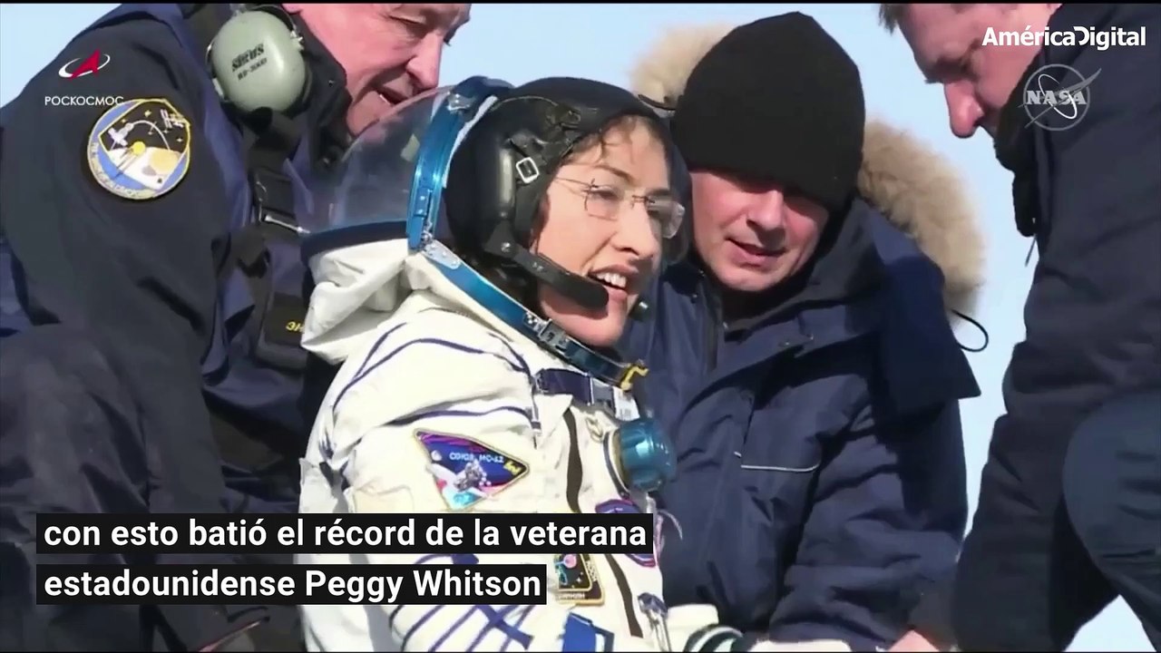 Christina Koch, la astronauta que regresó a la Tierra tras permanecer 11 meses en el espacio