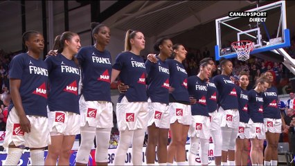 La Marseillaise des Bleues lors de France / Australie - TQO Femmes 2020