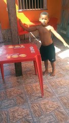 Young Child Playing on Roof and Dad Saves Him