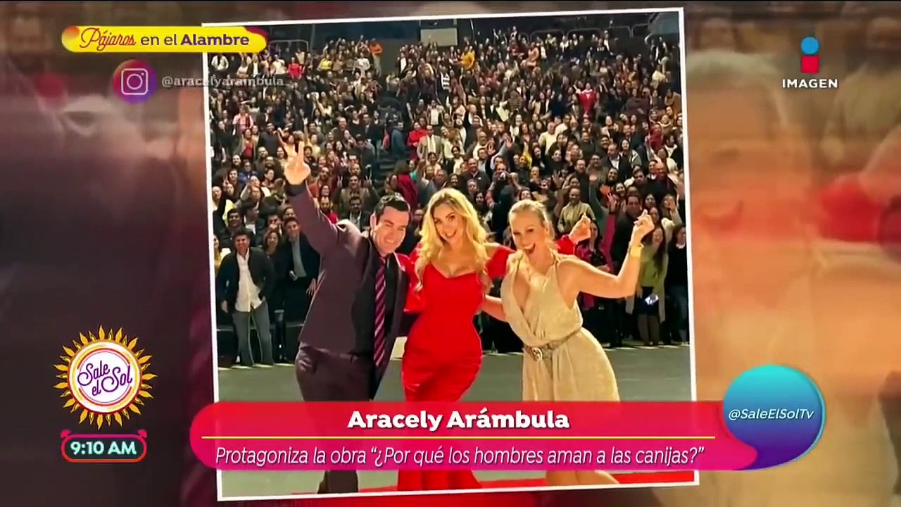 ¡Aracely Arámbula provoca tumulto!