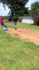 Long Jump Goes Face First