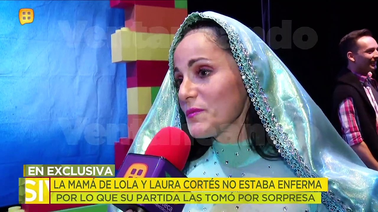 ¡Lolita Cortés se mudó con su hermana Laura para sobrellevar la muerte de su mamá! | Ventaneando