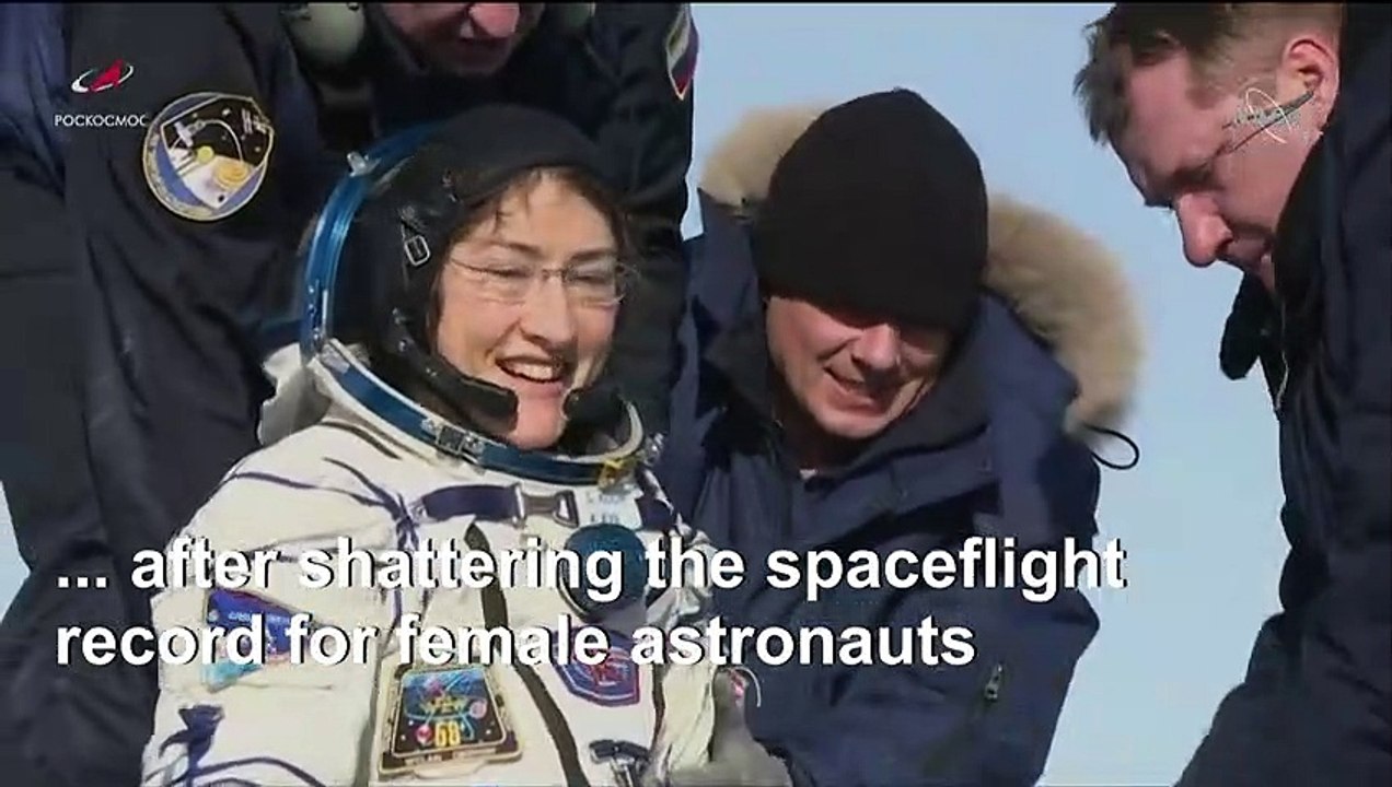 US astronaut lands on Earth after longest-ever mission by woman