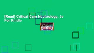[Read] Critical Care Nephrology, 3e  For Kindle
