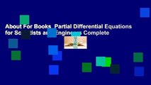 About For Books  Partial Differential Equations for Scientists and Engineers Complete