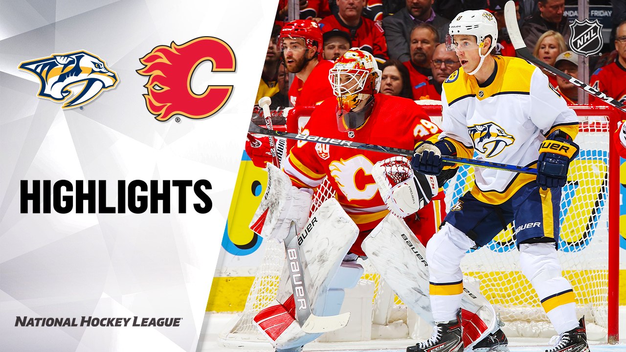 NHL Highlights | Predators @ Flames 2/06/20