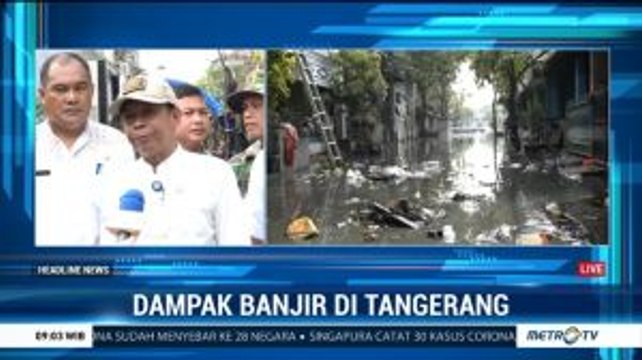 Banjir di Periuk Tangerang Mulai Surut