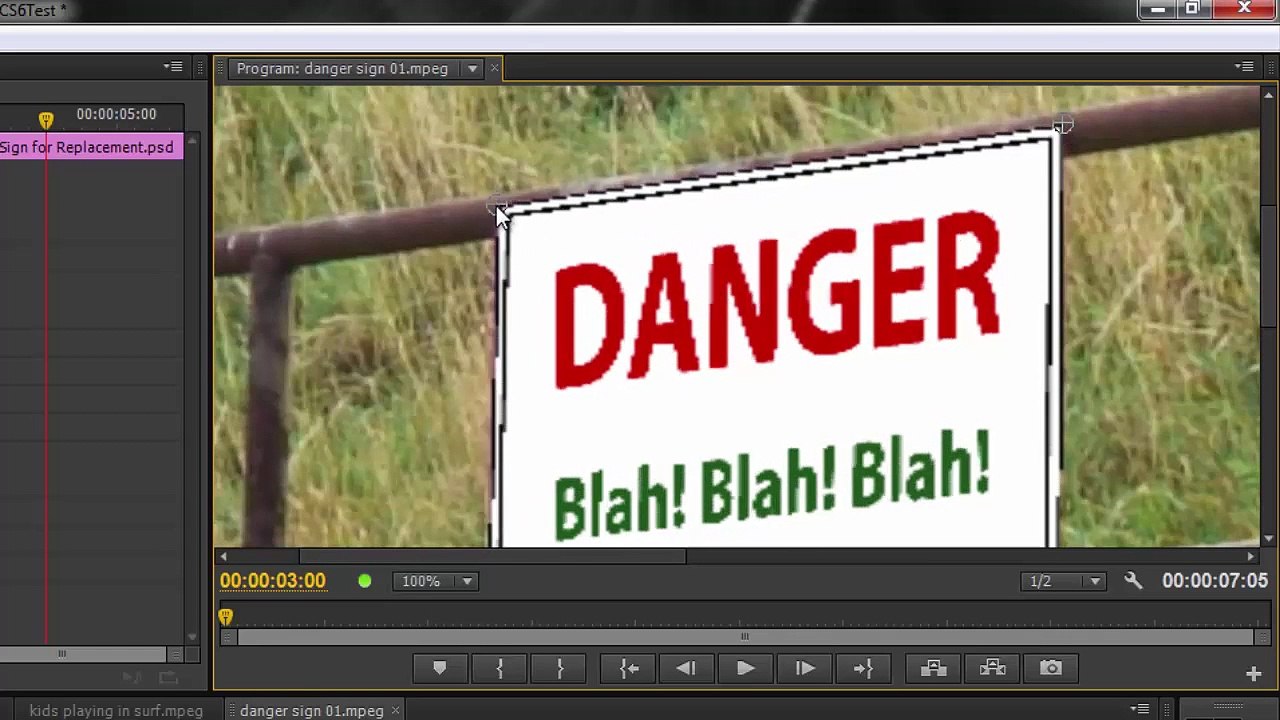 Premiere Pro CS6 45 Corner Pin Nesting and Easing