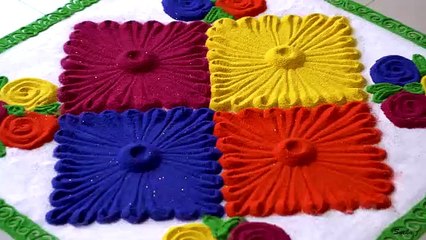 #100 Beautiful and unique rangoli design  Innovative rangoli designs