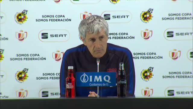 Quique Setién: Todo ha ido bien salvo el resultado, estoy muy satisfecho