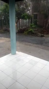 Heavy rain in Indonesia