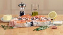 Receta de salmón a las finas hierbas