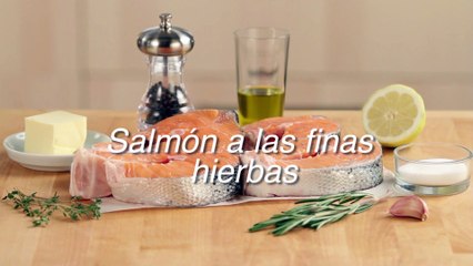 Receta de salmón a las finas hierbas