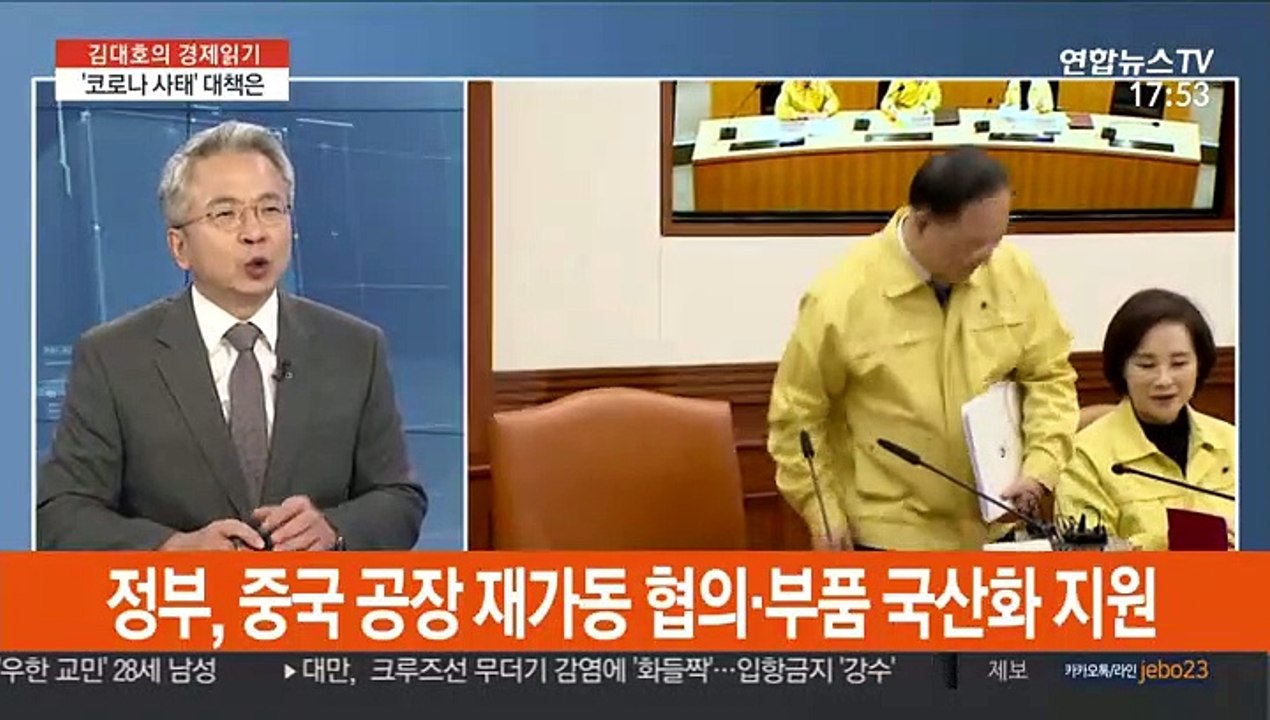 [김대호의 경제읽기] 정부 '신종코로나 사태' 경제 피해 대책 마련