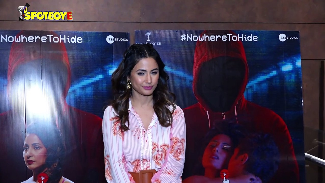 Hina Khan with beau Rocky Jaiswal, Sargun Mehta, Rohan Mehra & others at the screening of Hacked