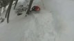 Guy Crashes Hard on Tree While Snowboarding on Downslope
