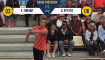 Tir de précision C. PEYROT vs F. AUBRIOT demi-finale Nyons pétanque 2019