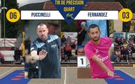 Tir de précision JM. PUCCINELLI vs J. FERNANDEZ Quart Nyons pétanque 2019