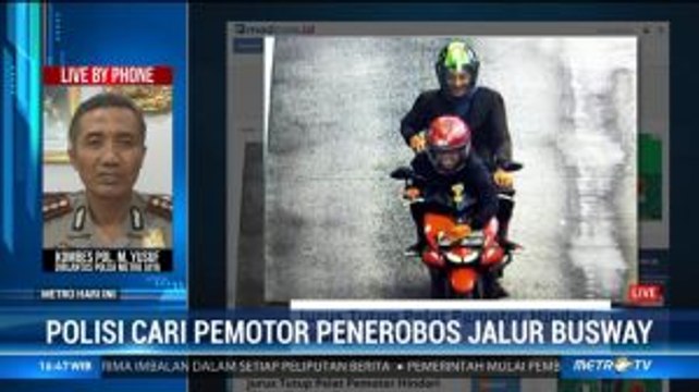 Polisi Buru Pemotor yang Tutupi Pelat Nomor untuk Hindari Tilang Elektronik