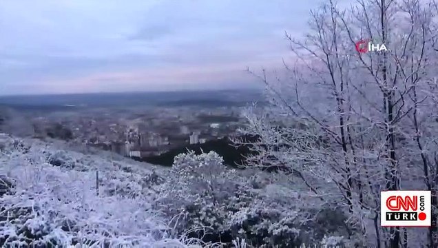 Aydos Ormanı beyaza büründü