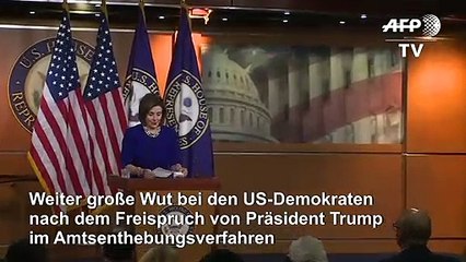 Pelosi: "Trump bleibt für immer angeklagt"