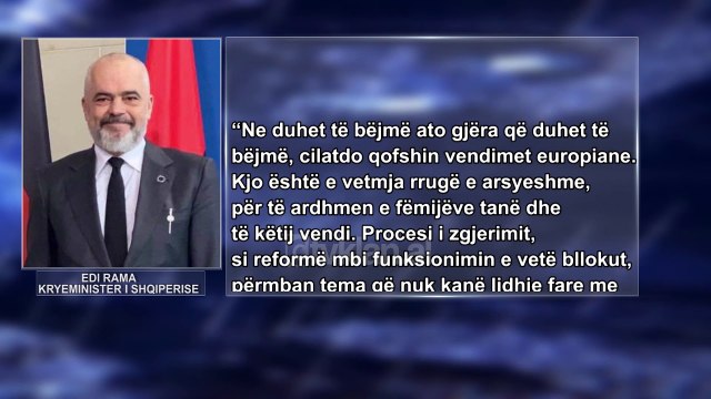 Rama: Shqiperia nuk do qendroje duke qare ne deren e BE
