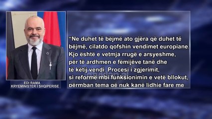 Rama: Shqiperia nuk do qendroje duke qare ne deren e BE