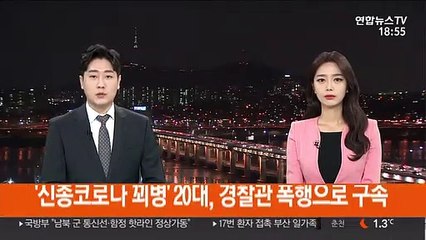 '신종코로나 꾀병' 20대, 경찰관 폭행으로 구속