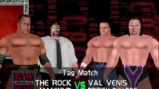 WWF No Mercy 2.0 Mod Matches The Rock _N_ Sock Connection vs Val Venis & The British Bulldog