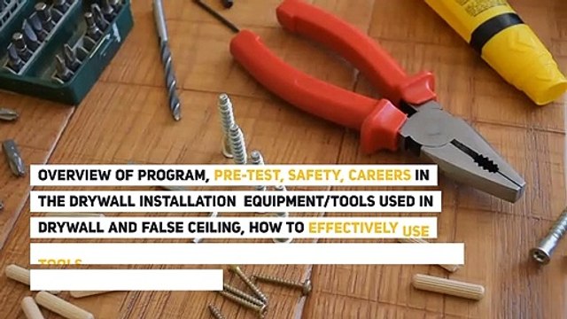 False Ceiling & Drywall Installation And Repair Training Program