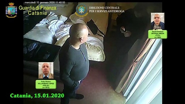Catania - Traffico internazionale di stupefacenti - Sequestrati oltre 400 chilogrammi di cocaina (07.02.20)