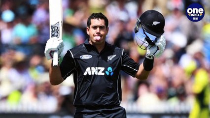 Ross Taylor tongue poking celebration: Why did he put tongue out after scoring 100?| वनइंडिया हिंदी