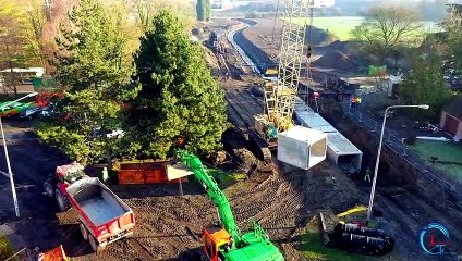 Le rieu de Barges vu du ciel par un drone