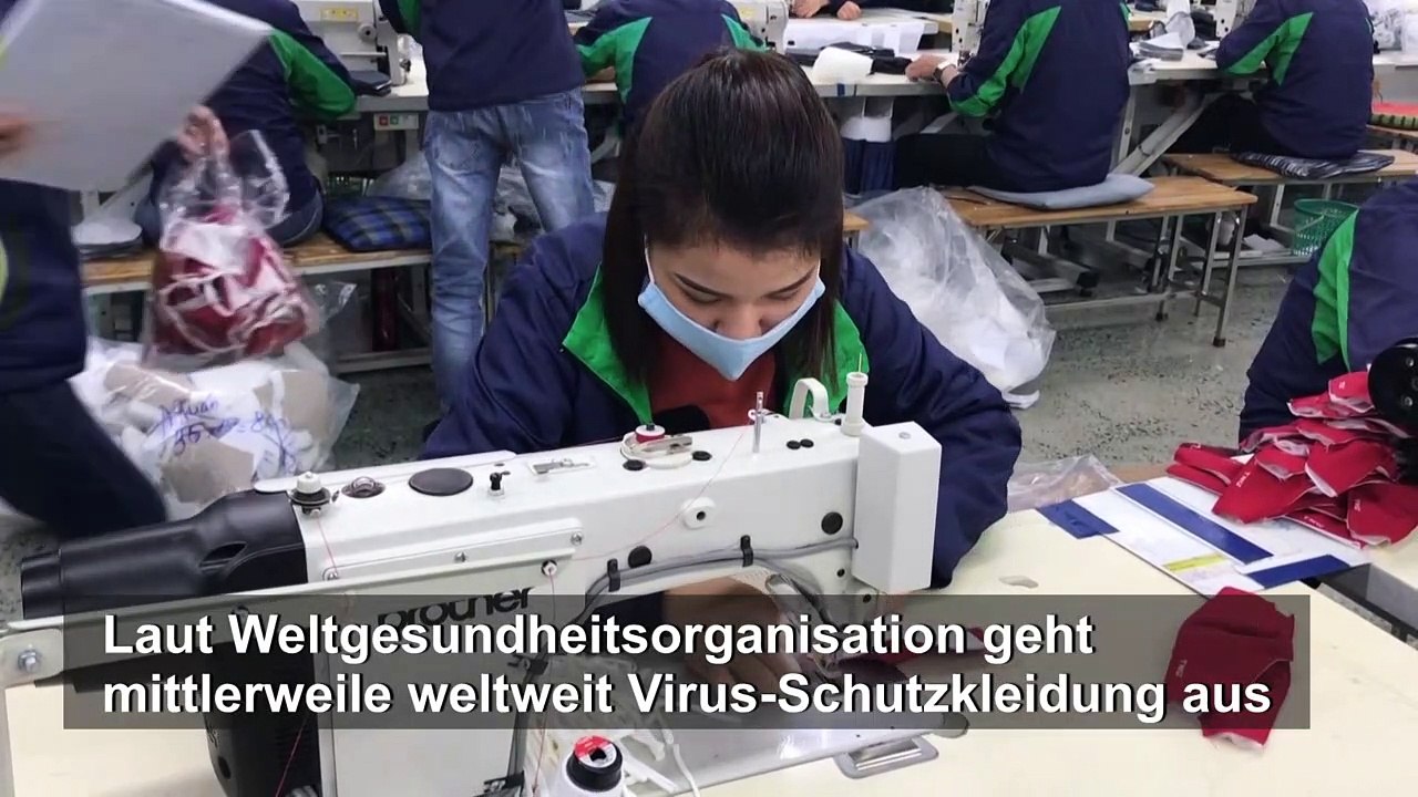 Virus-schutzausrüstung wird inzwischen weltweit knapp