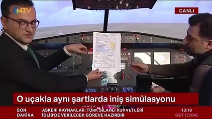 Havalimanındaki uçak kazası nasıl yaşandı ? Simülasyonda canlandırdılar