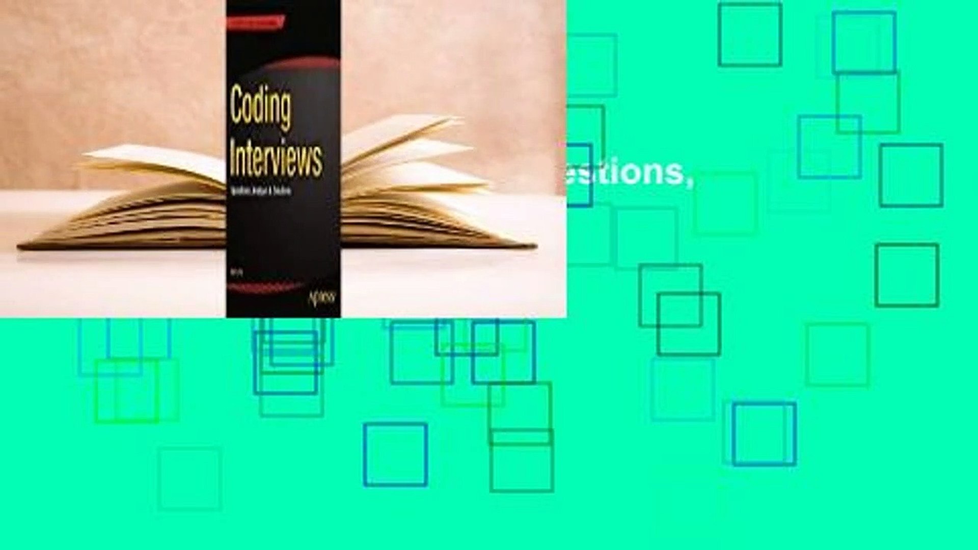 [Read] Coding Interviews: Questions, Analysis & Solutions  For Kindle