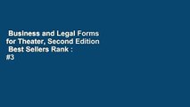 Business and Legal Forms for Theater, Second Edition  Best Sellers Rank : #3