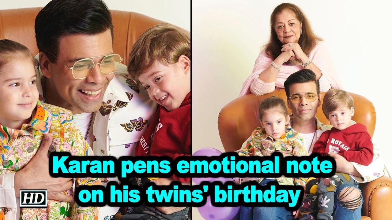 Karan Johar pens emotional note on his twins' birthday