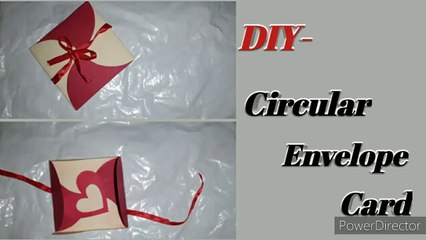 Circular envelope card | valentine's day card | Happy Crafting with AdeebAdeeba ❤