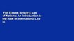 Full E-book  Brierly's Law of Nations: An Introduction to the Role of International Law in