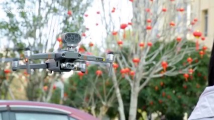 Drone with thermal imaging used to check temperatures of Chinese residents amid coronavirus outbreak