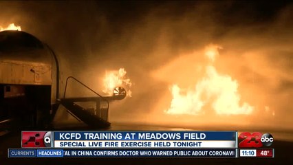 KCFD training at Meadows Field