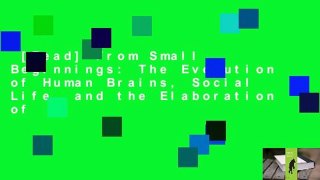 [Read] From Small Beginnings: The Evolution of Human Brains, Social Life, and the Elaboration of