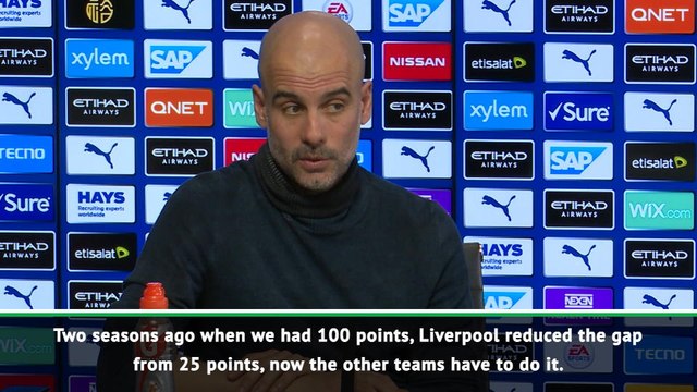 We were 25 points ahead of Liverpool once - Guardiola