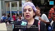 Vecinos protestaron en ABSA por los cortes de agua en La Plata