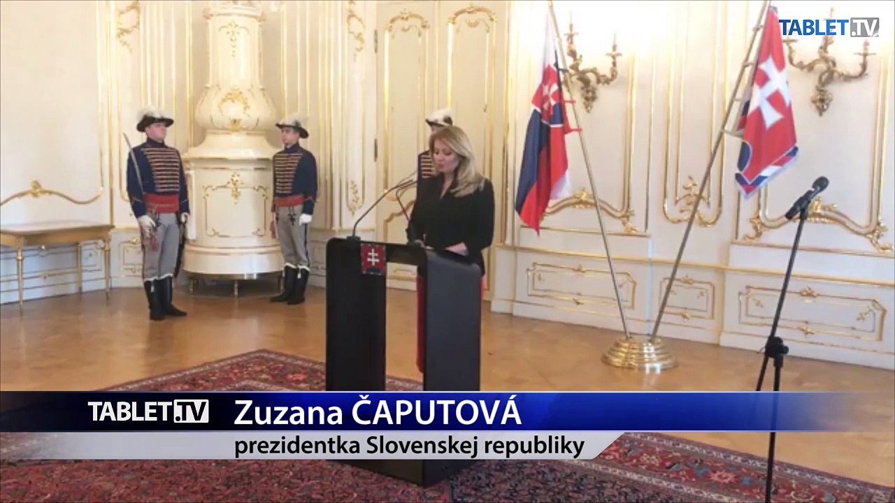 ZÁZNAM: Vyhlásenie prezidentky Z. Čaputovej