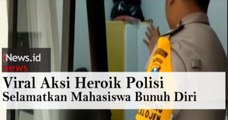 Video Viral Aksi Heroik Polisi di Malang Selamatkan Mahasiswa Bunuh Diri