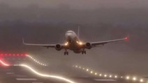 Dangerous crosswinds force planes to abort landings